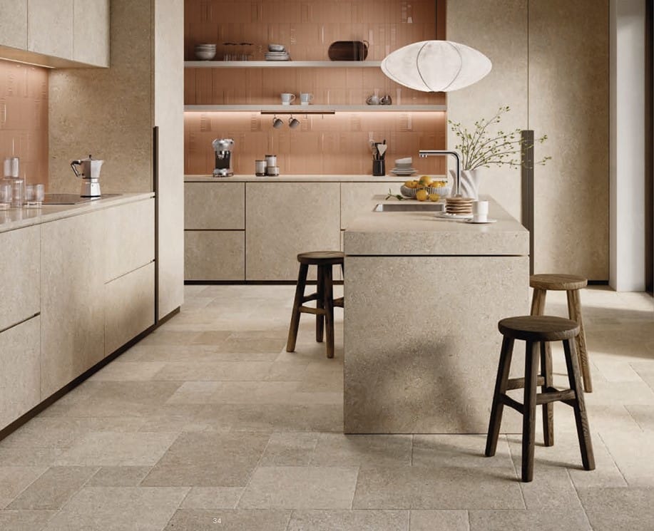 Beige modular setting